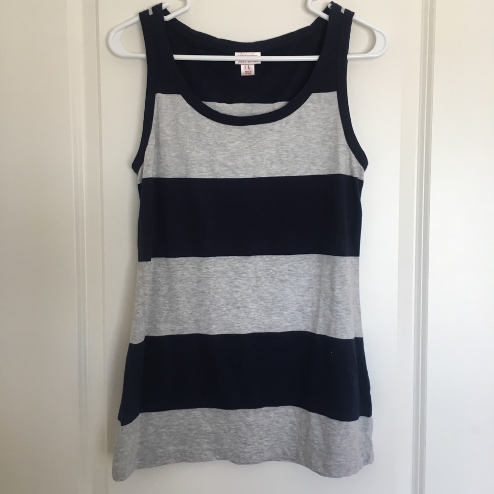Blue and gray tank top
